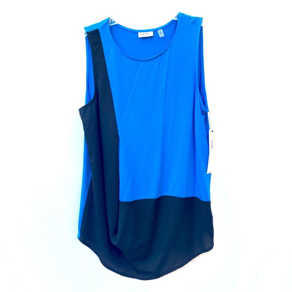NWT M DKNYC DKNY Women’s Sleeveless Formal Shirt Blouse Formal